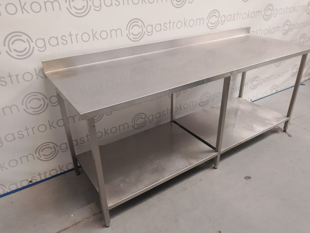 Stół z półką 200x68x85