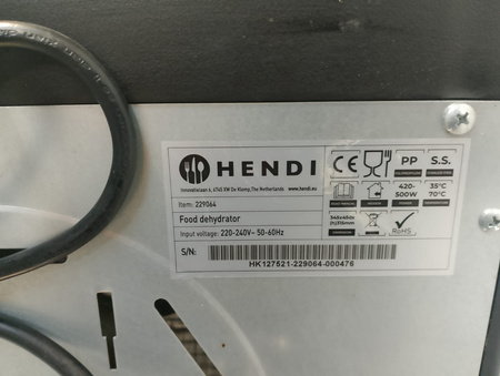 Suszarka do Żywności Hendi 229064