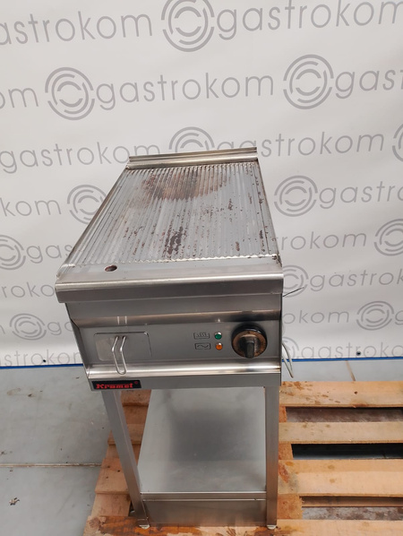 Płyta grillowa elektryczna ryflowana Kromet PBE-400