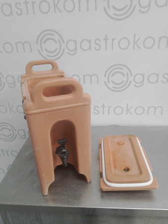 Termos na napoje z kranem Royal Catering 10011880 brązowy 18 l