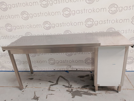 Stół przyścienny z szafką 170x60 