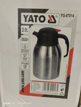 Termos na napoje Yato 2 l czerwony