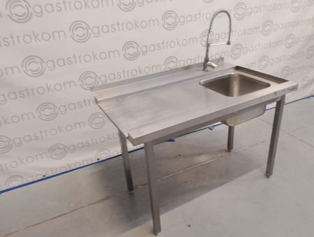 Stół załadowczy ze zlewem 123x74x85