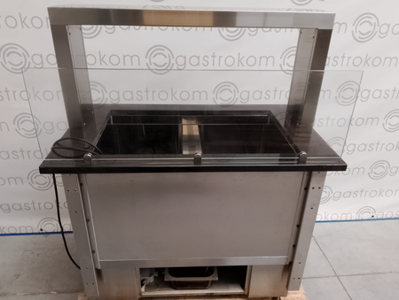 Stół chłodniczy sałatkowy z szybą 113x70 Plastmet