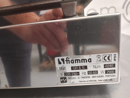 Kontakt grill podwójny gładki GR 8.1L Fiamma