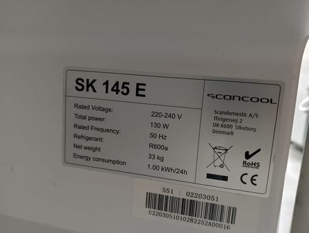 Szafa chłodnicza podblatowa