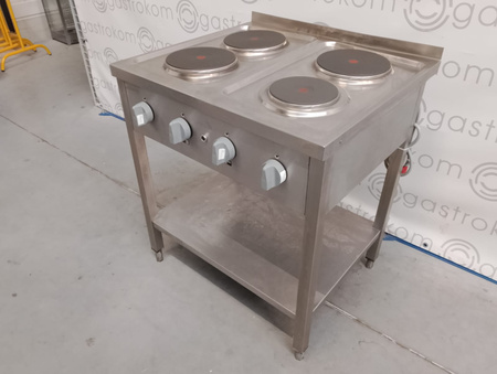 KUCHNIA ELEKTRYCZNA Z PÓŁKĄ 4-PŁYTOWA