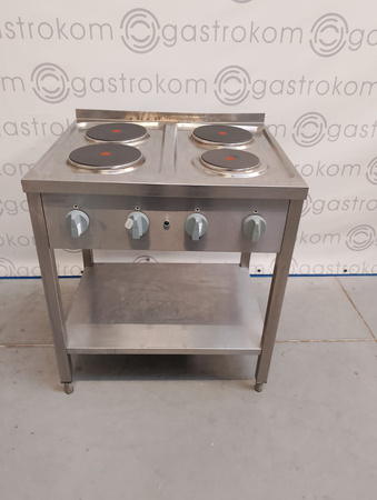 KUCHNIA ELEKTRYCZNA Z PÓŁKĄ 4-PŁYTOWA