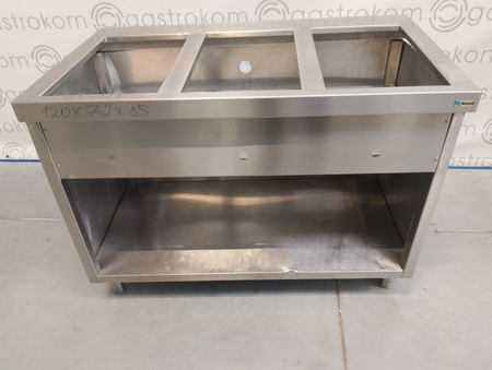 Stół 120x72x85 zabudowany z 3 stron