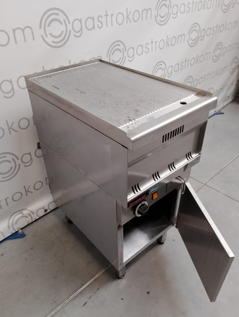 Płyta grillowa gazowa ryflowana Kromet 700.PBG-400R-C