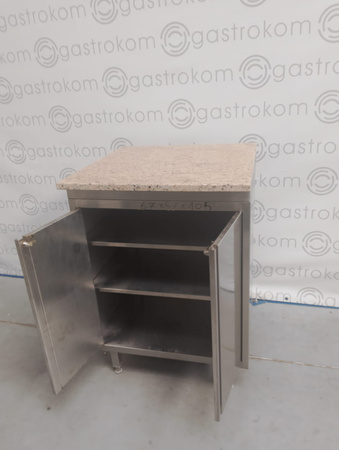 Stół roboczy drzwi skrzydłowe z blatem granitowym 77x57x104