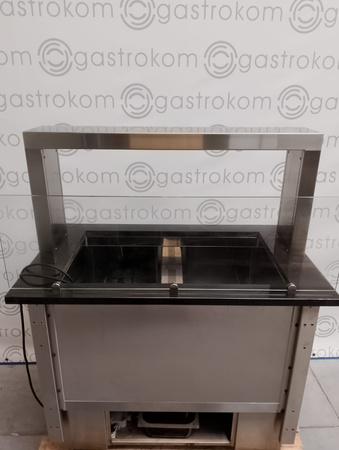 Stół chłodniczy sałatkowy z szybą 113x70 Plastmet