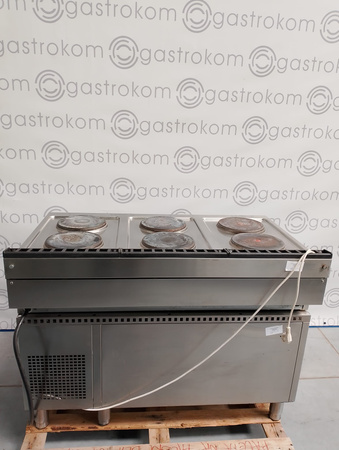 Kuchnia elektryczna nastawna 6x2,6 kW FAGOR C-E760 z podstawą chłodniczą