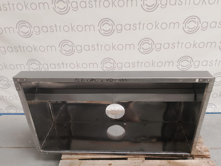 Okap przyścienny 125x70 bez łapaczy