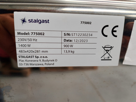 Kuchenka mikrofalowa Stalgast 775002