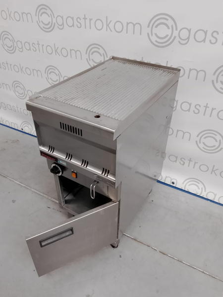 Płyta grillowa gazowa ryflowana Kromet 700.PBG-400R-C