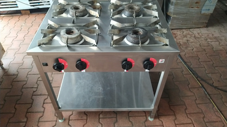 Kuchnia gazowa 4-palnikowa Gastmed AKG.04 na podstawie otwartej