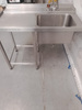 Stół załadowczy ze zlewem zawieszany 115x70x85