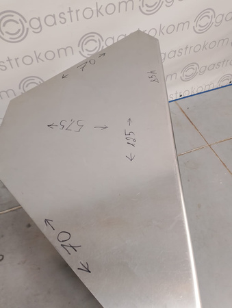 Stół narożny z ciągu 125x70x85