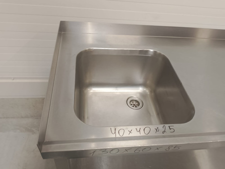 Stół ze zlewem L Rant T+L 130x60