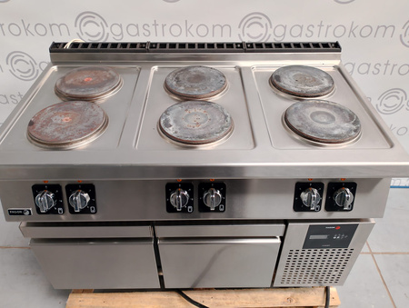 Kuchnia elektryczna nastawna 6x2,6 kW FAGOR C-E760 z podstawą chłodniczą