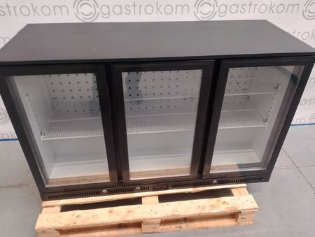 Witryna chłodnicza barowa 3-drzwiowa 303L Szron DBQ300LO