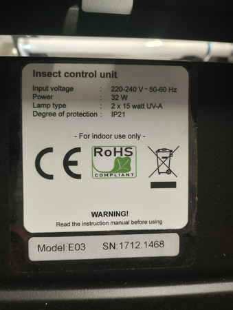 Lampa owadobójcza Armadilha