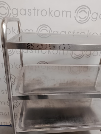 Wózek kelnerski 5-półkowy ze stali nierdzewnej