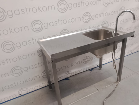 Stół ze zlewem-L 110x60x85