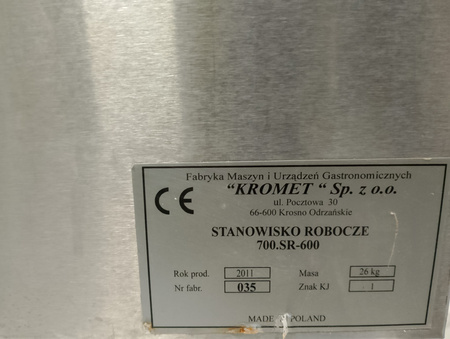 STANOWISKO ROBOCZE neutralne - KROMET 60x70 bez kratki