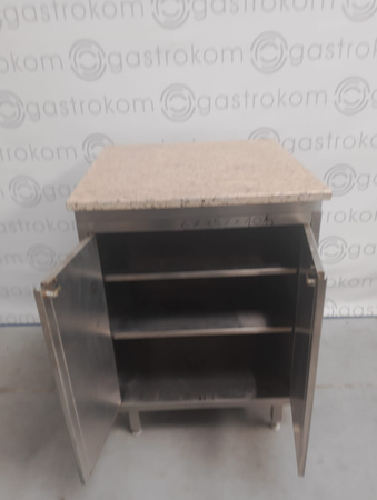 Stół roboczy drzwi skrzydłowe z blatem granitowym 77x57x104