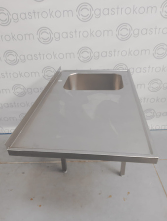 Stół ze zlewem-P i miejscem pod zmywarkę 120x70x85