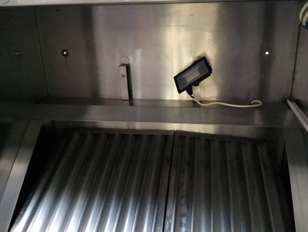 Okap gastronomiczny 100x80 przyścienny skrzyniowy