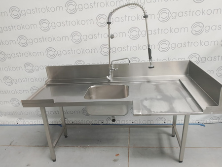 Stół załadowczy narożny do zmywarki 194x73/96