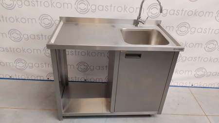 Stół ze zlewem-P i szafką pod zlewem 110x60x85