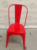 KRZESŁO METALOWE Paris CZERWONE