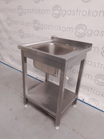 STÓŁ ZE ZLEWEM I PÓŁKĄ 60X60X85