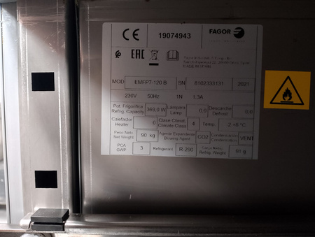 Podstawa chłodnicza 2 szuflady Fagor EMFP7-120B 120X63