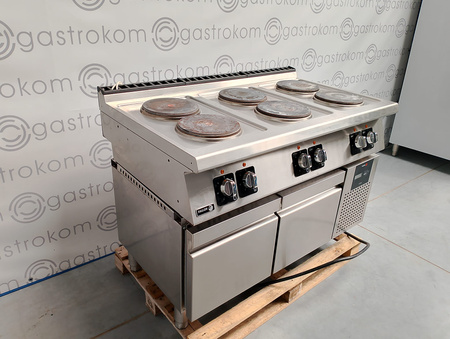 Kuchnia elektryczna nastawna 6x2,6 kW FAGOR C-E760 z podstawą chłodniczą
