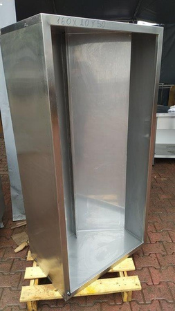 Okap przyścienny trapezowy 160x80x50 bez łapaczy