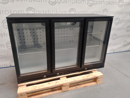 Witryna chłodnicza barowa 3-drzwiowa 303L Szron DBQ300LO