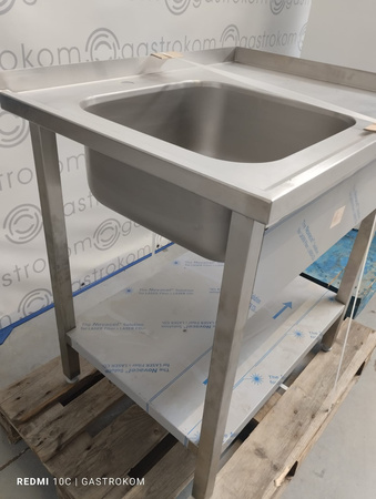 Stół ze zlewem i półką 90x70x90
