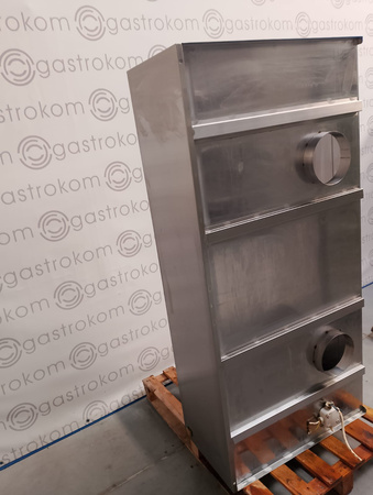 Okap przyścienny skrzyniowy 170x80 z łapaczami