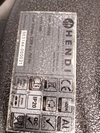 Multipatelnia elektryczna, HENDI 239506