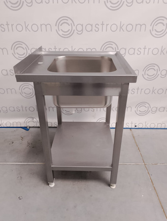 STÓŁ ZE ZLEWEM I PÓŁKĄ 60X60X85