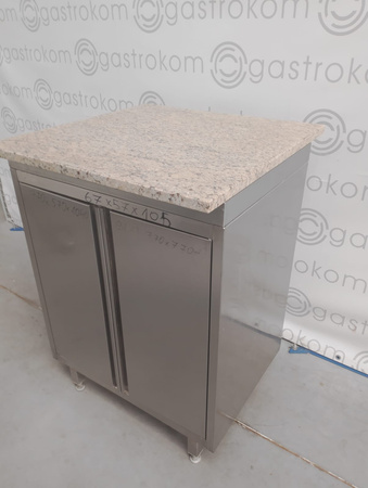 Stół roboczy drzwi skrzydłowe z blatem granitowym 77x57x104