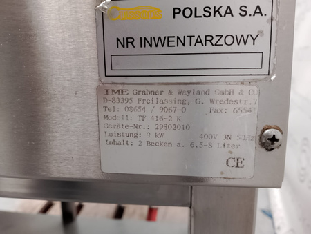 FRYTOWNICA 2X8 L + PATELNIA MULTIFUNKCYJNA IME NA PODSTAWIE