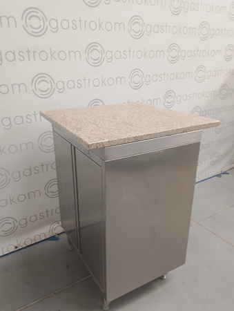 Stół roboczy drzwi skrzydłowe z blatem granitowym 77x57x104