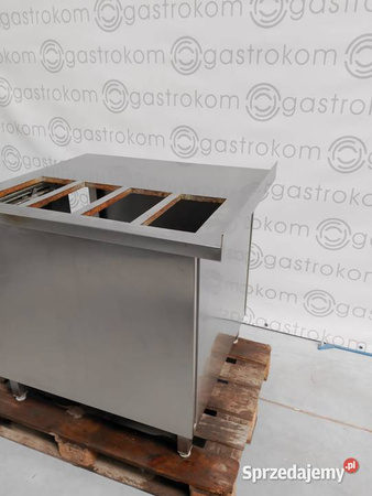 Stół roboczy ze stali nierdzewnej drzwi suwane 800x900