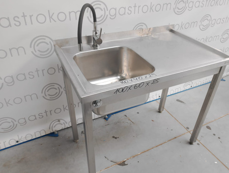 Stół ze zlewem-L 100x60x85